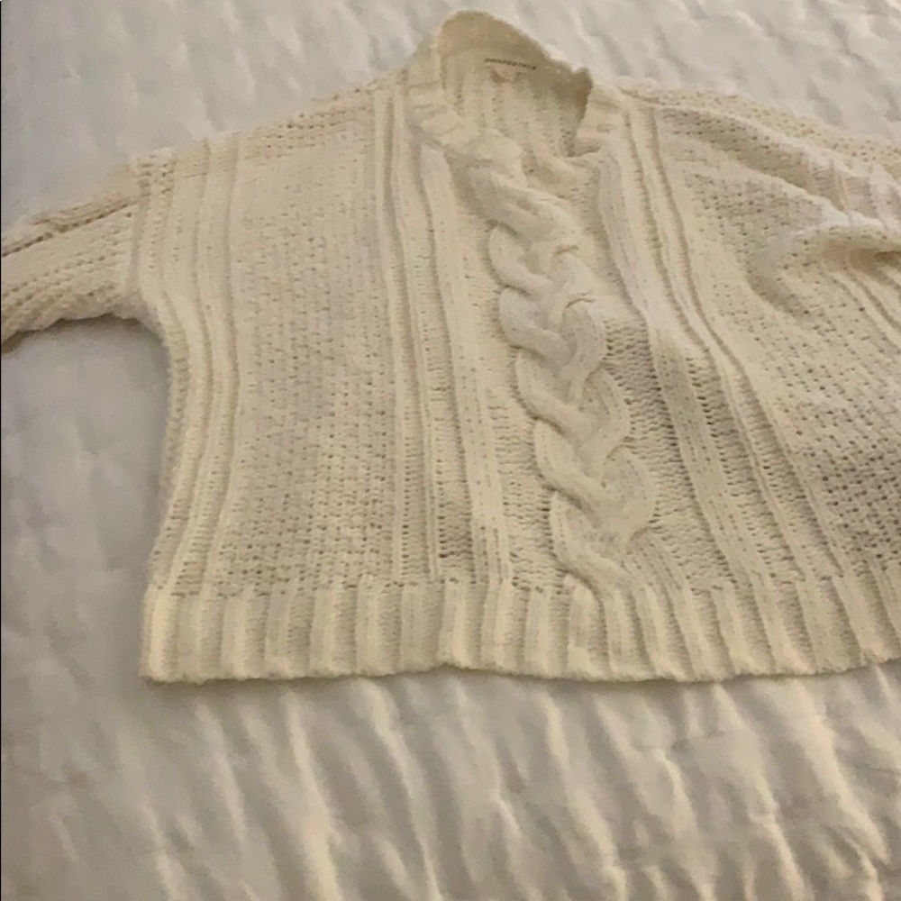 cable knit sweater